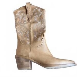 NEW BILLINI women's danilo western boots in camel brown